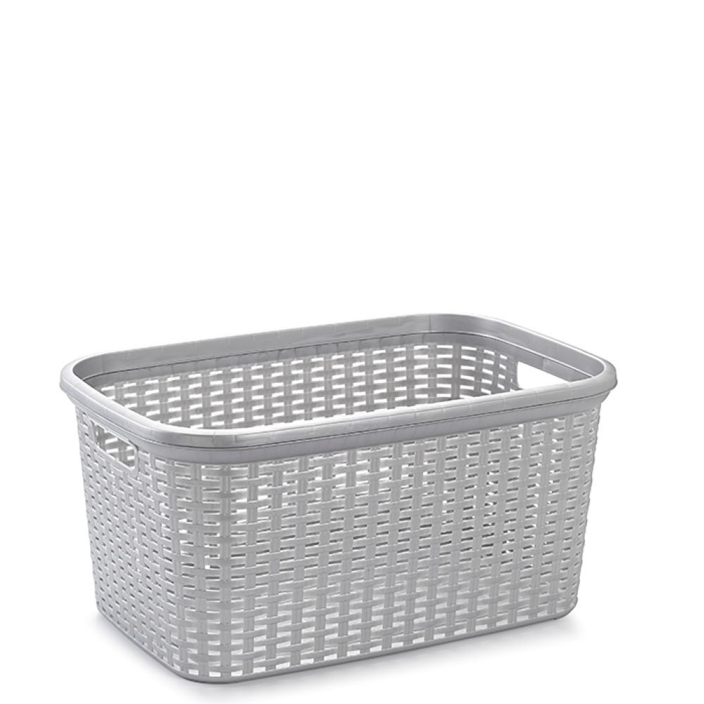 CESTA ROPA PLATA