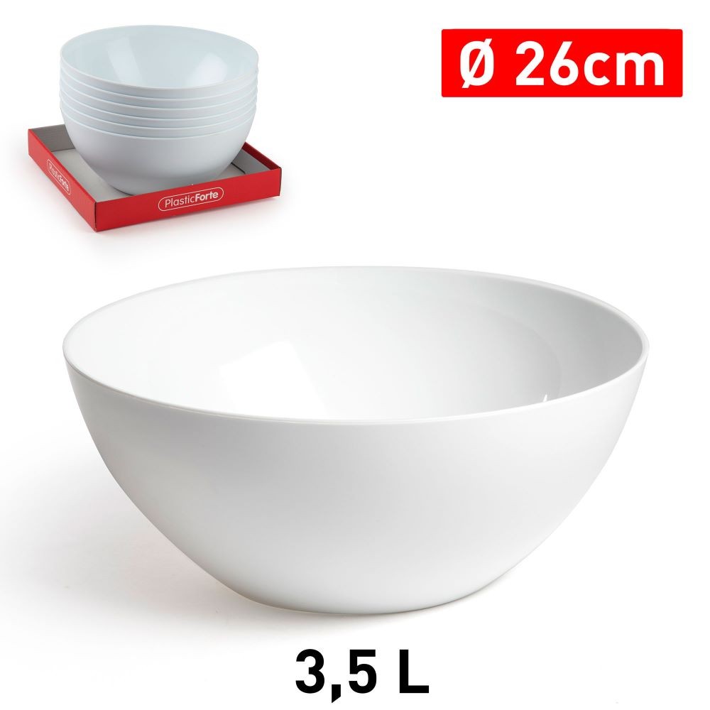 WHITE SALAD BOWL-260