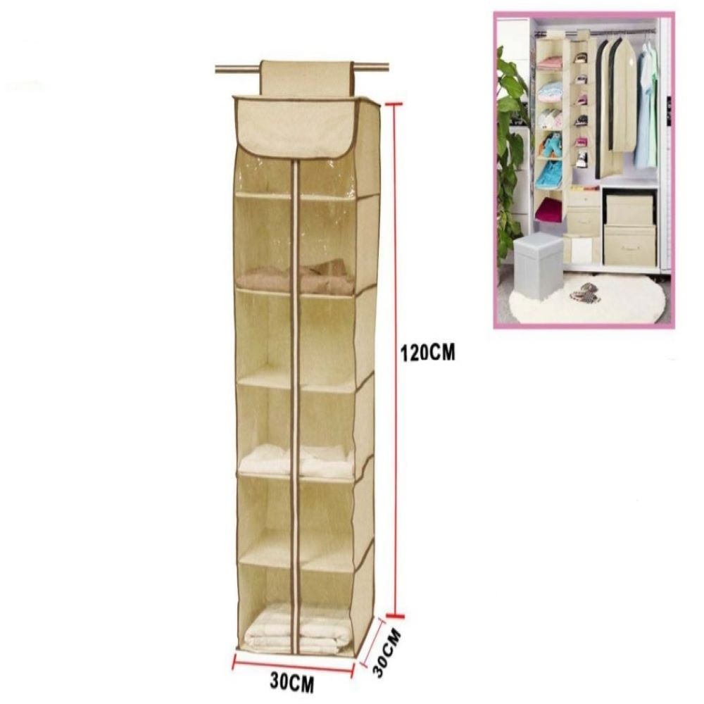 ORGANIZADOR COLGANTE 12 BEIGE