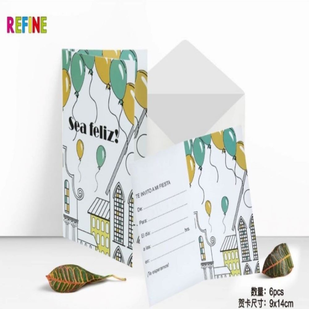 INVITATION CARD 6PCS