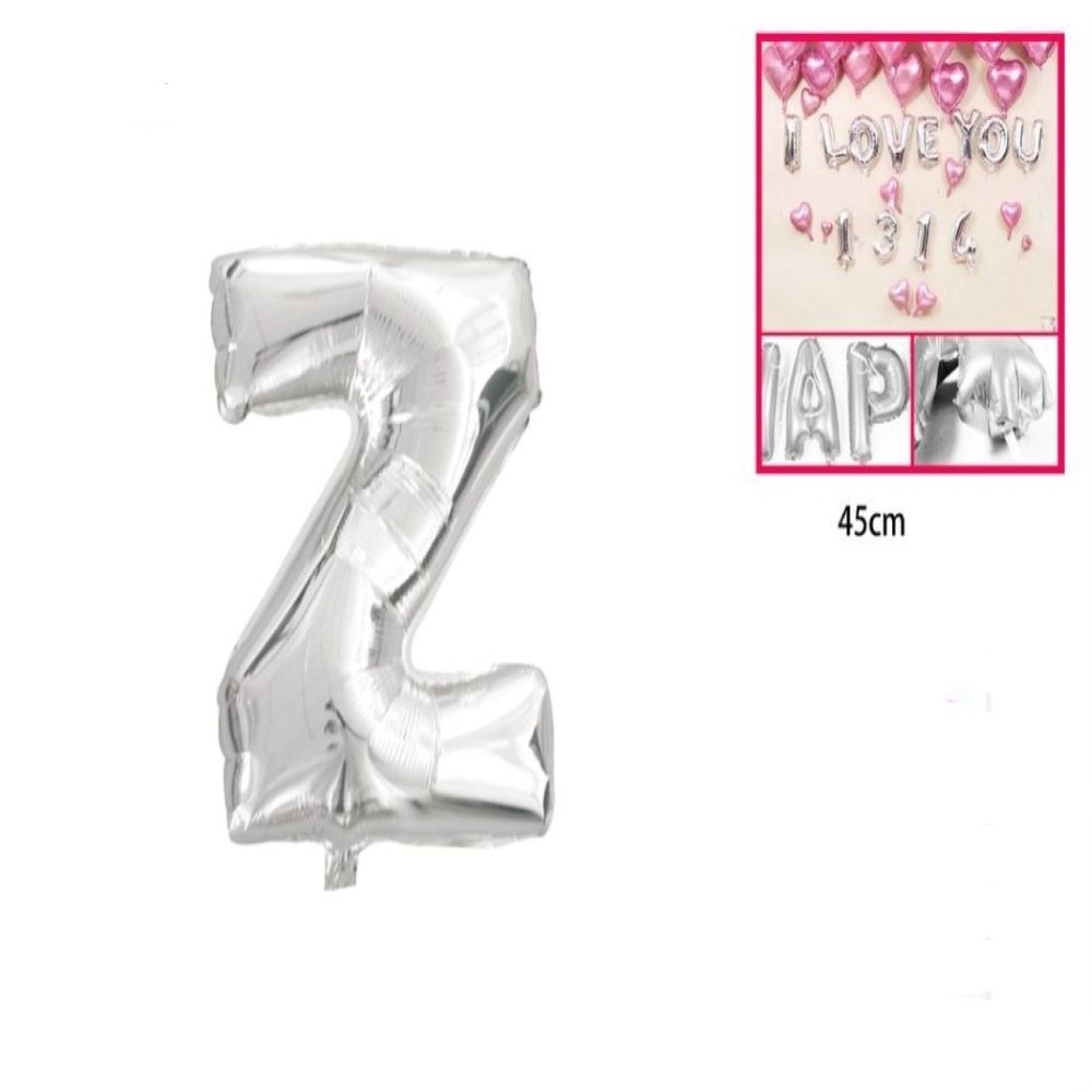 FOIL BALLOON "Z" SILVER