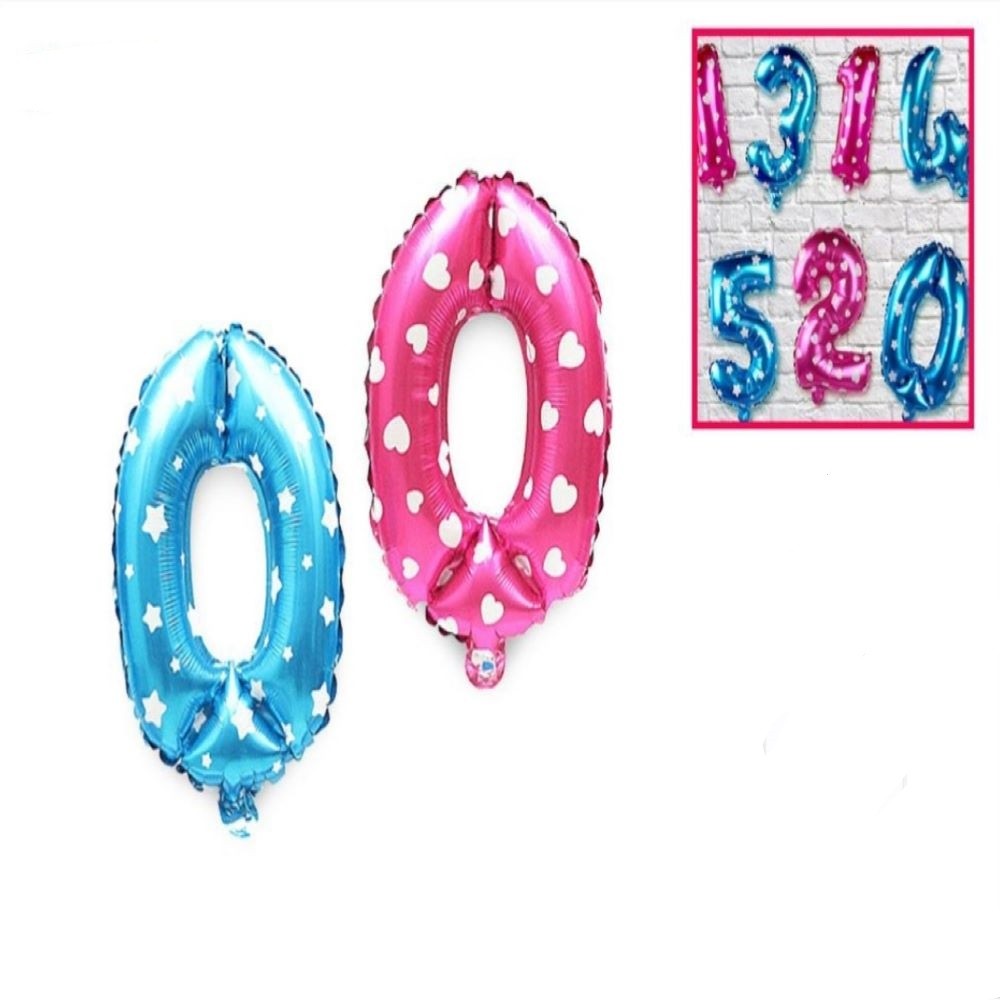 FOIL BALLOON "0" PRINTED