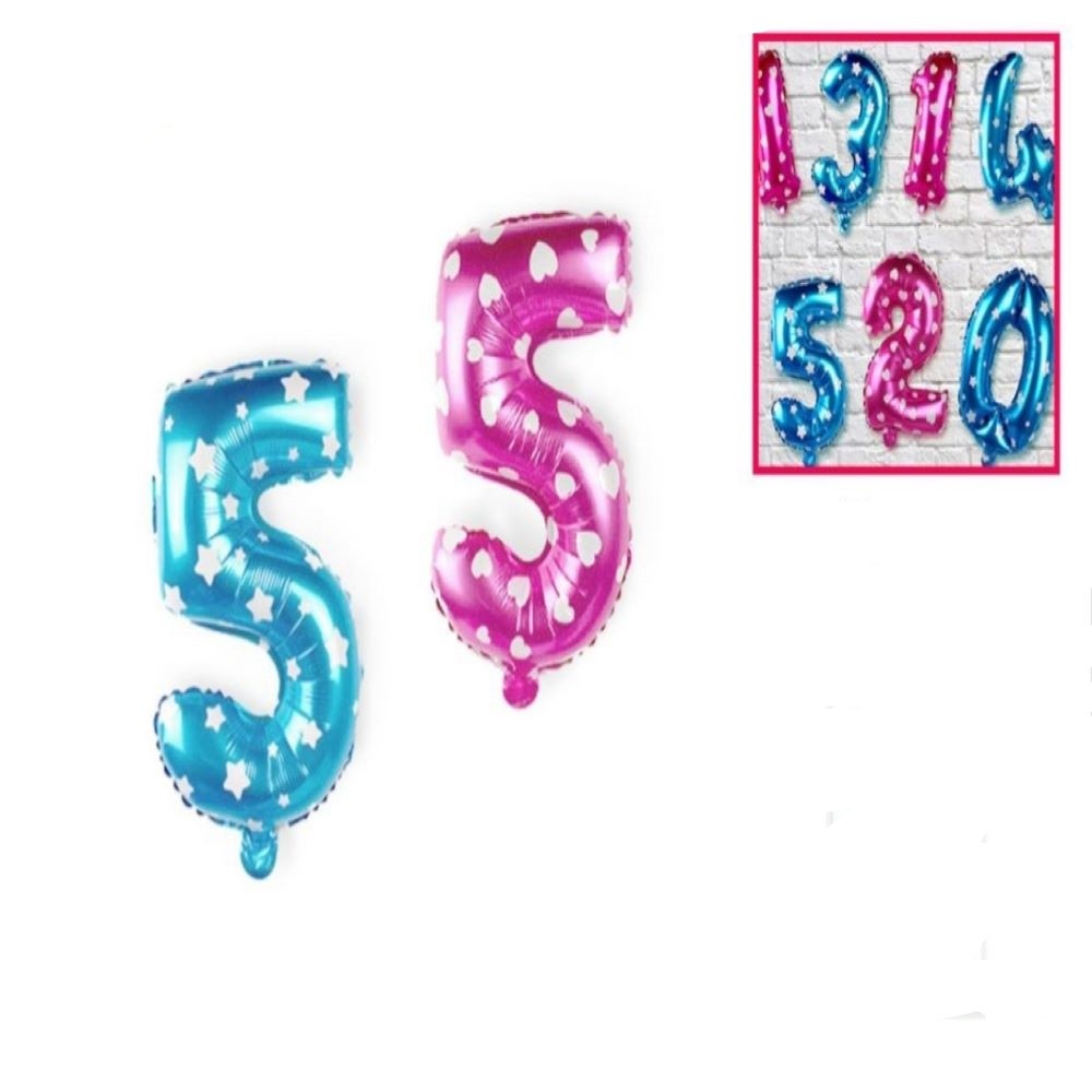 FOIL BALLOON "5" PRINT