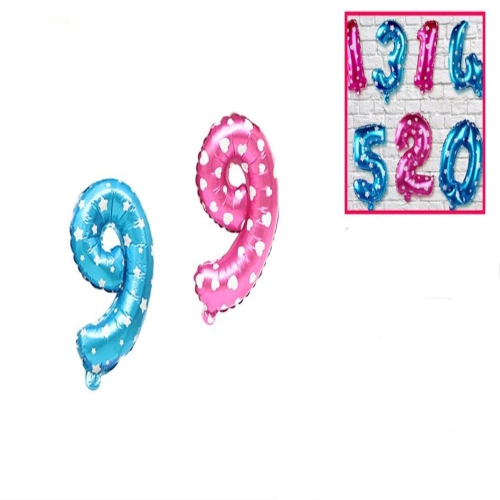 FOIL BALLOON "9" PRINT