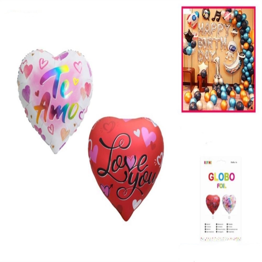 HEART FOIL BALLOON LOVE YOU