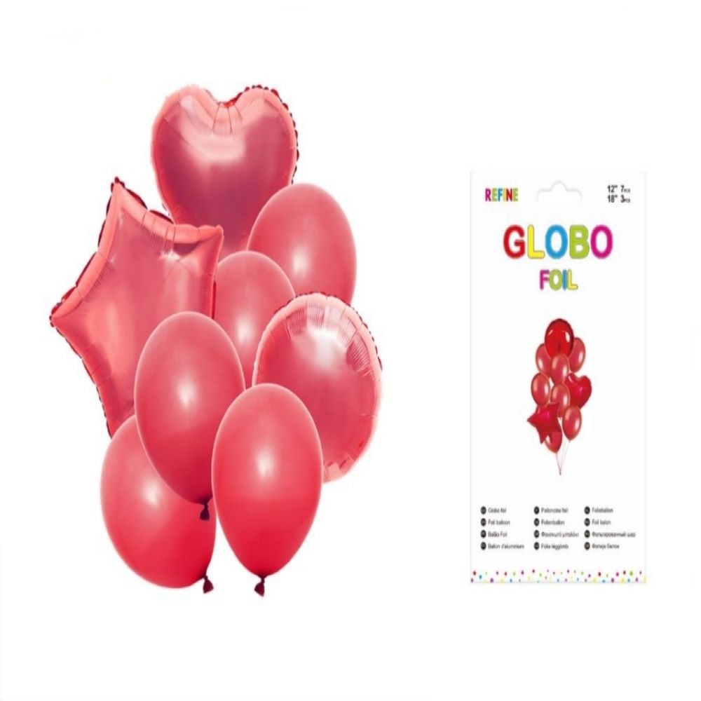 S10 RED POLYAMIDE BALLOONS