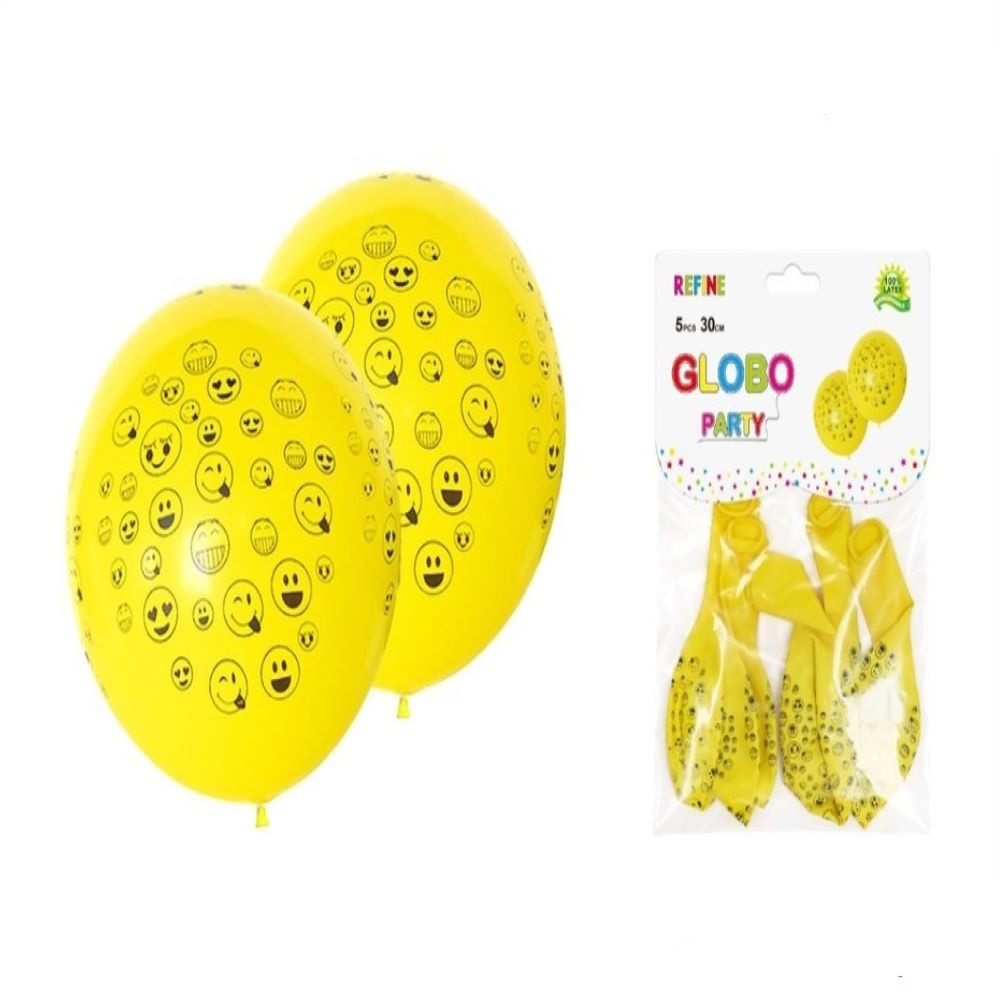 5PCS EMOTIC BALLOON