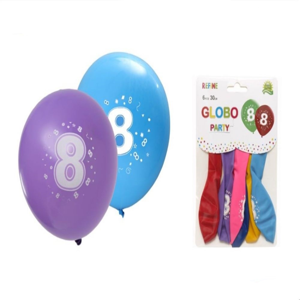 PRINTED BALLOONS 8 30CM