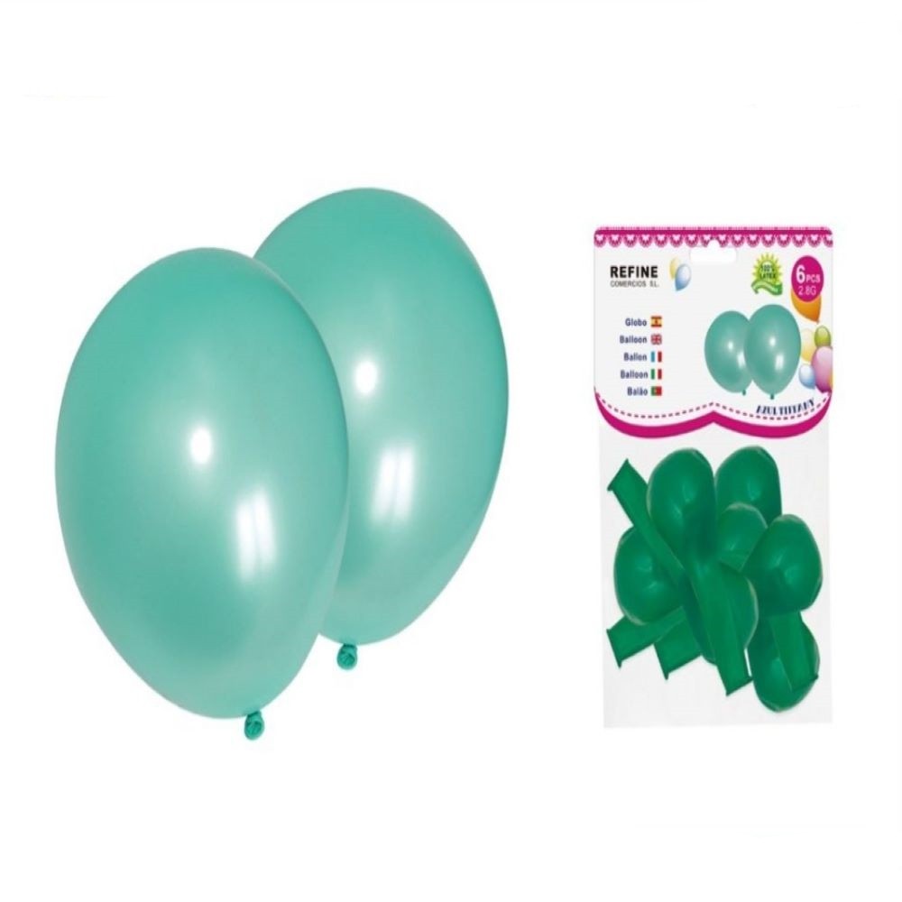 12 PCS BLUE TIFFANY BALLOONS