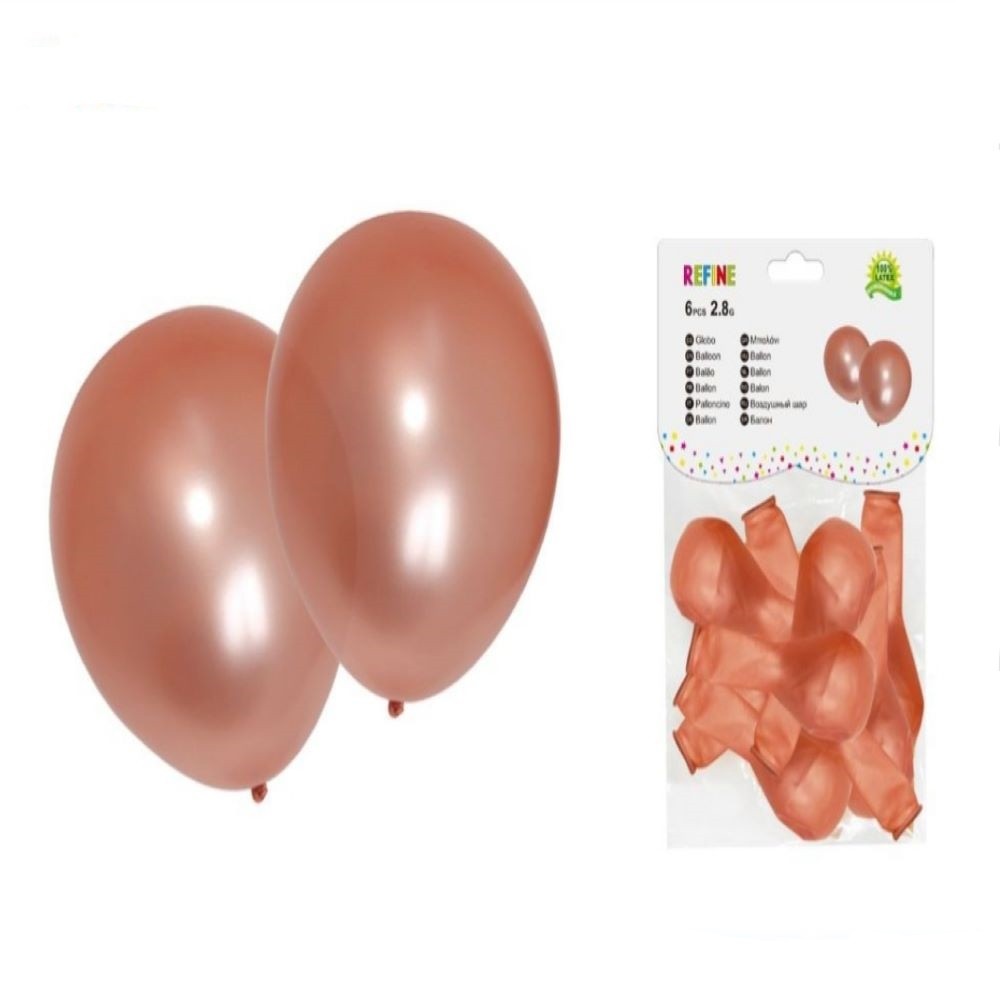 12 PCS ROSE GOLD BALLOONS