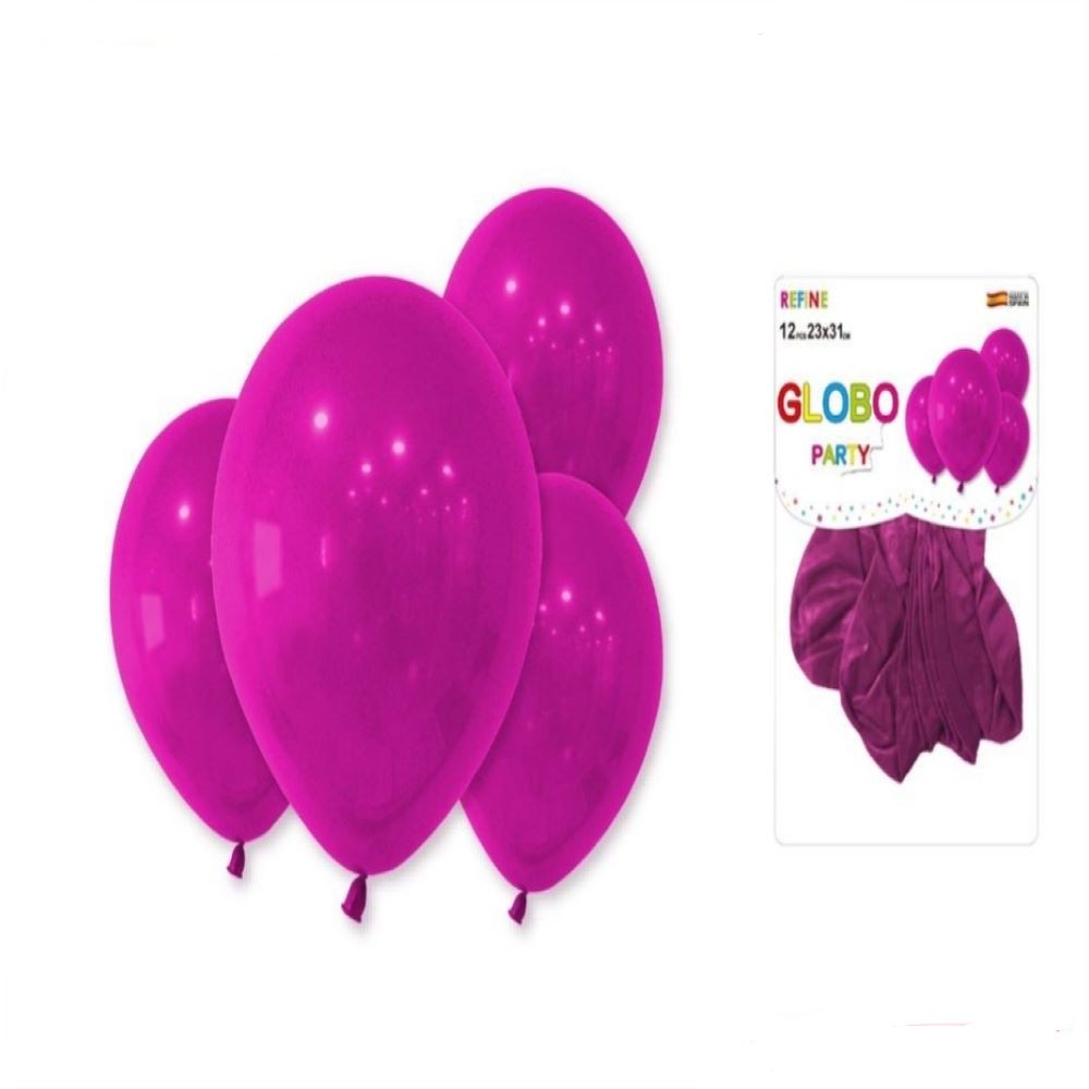 12 PCS FUCHSIA BALLOONS