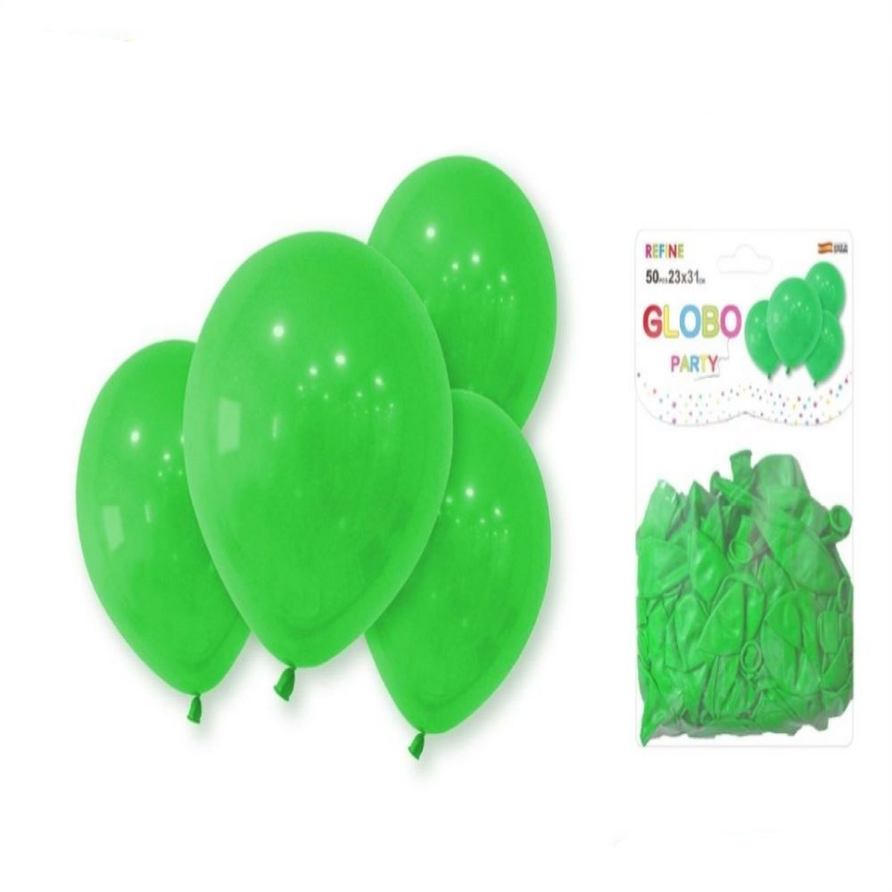 50 PCS GLOBOS VERDE