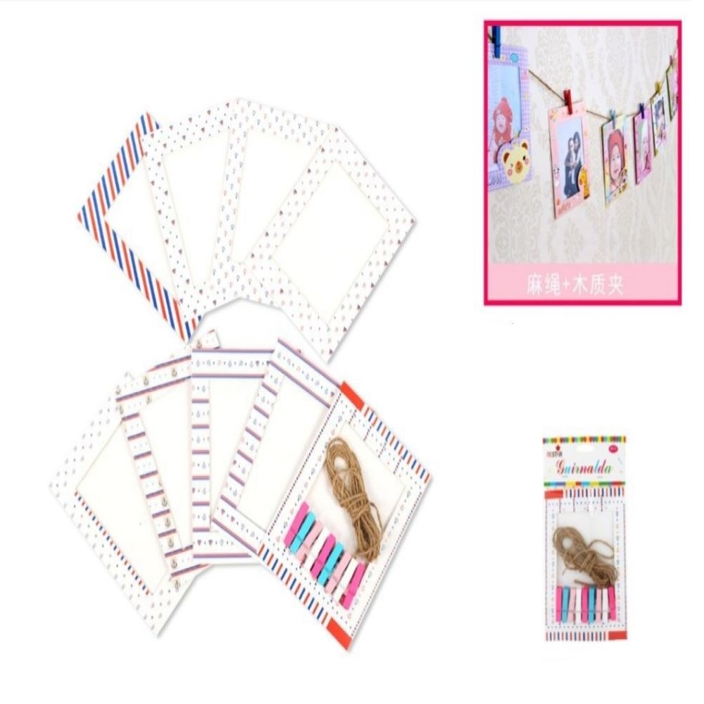 9PCS GARLAND W / FRAMES