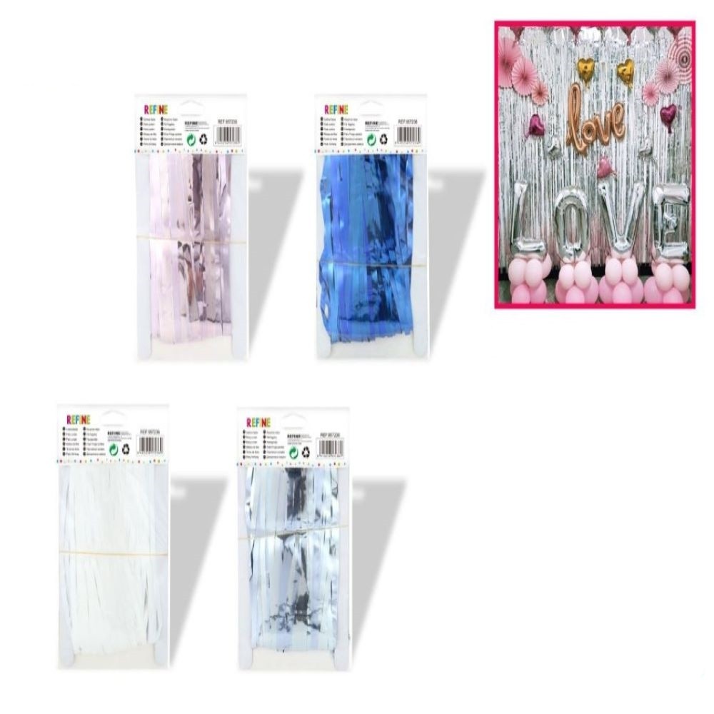 PARTY CURTAIN- METALLIC VIOLET