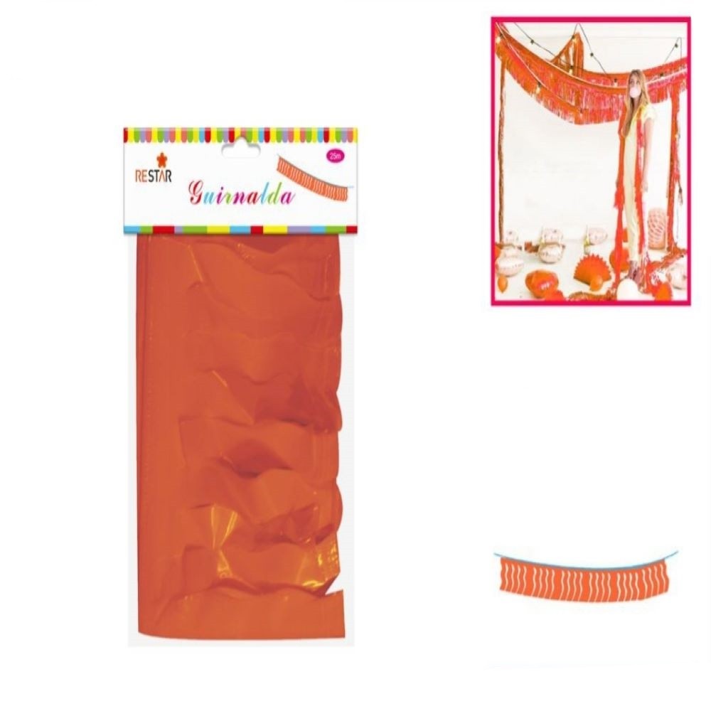 GUIRNALDA FIESTA- NARANJA
