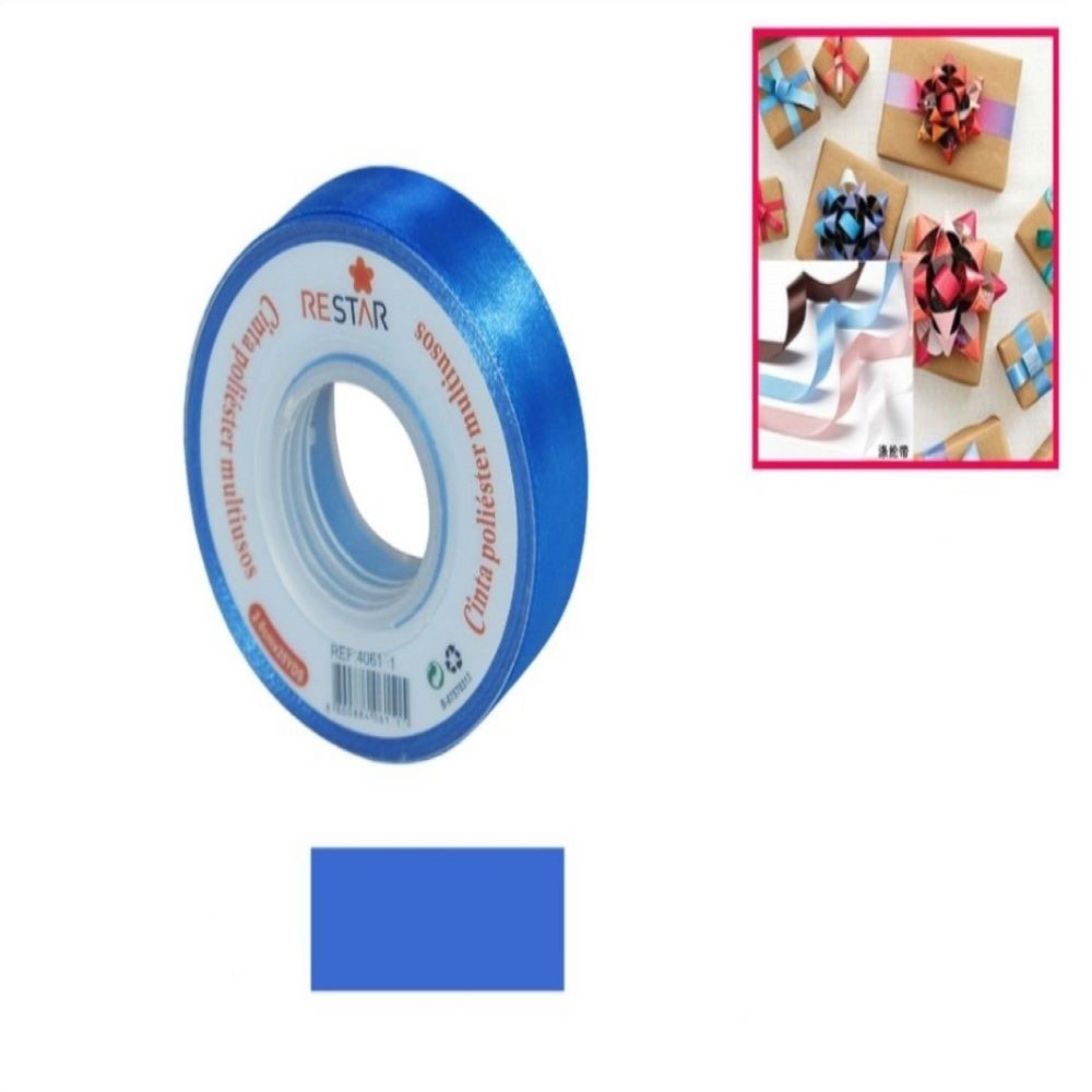 CINTA REGALO AZUL 1.5*25YDS
