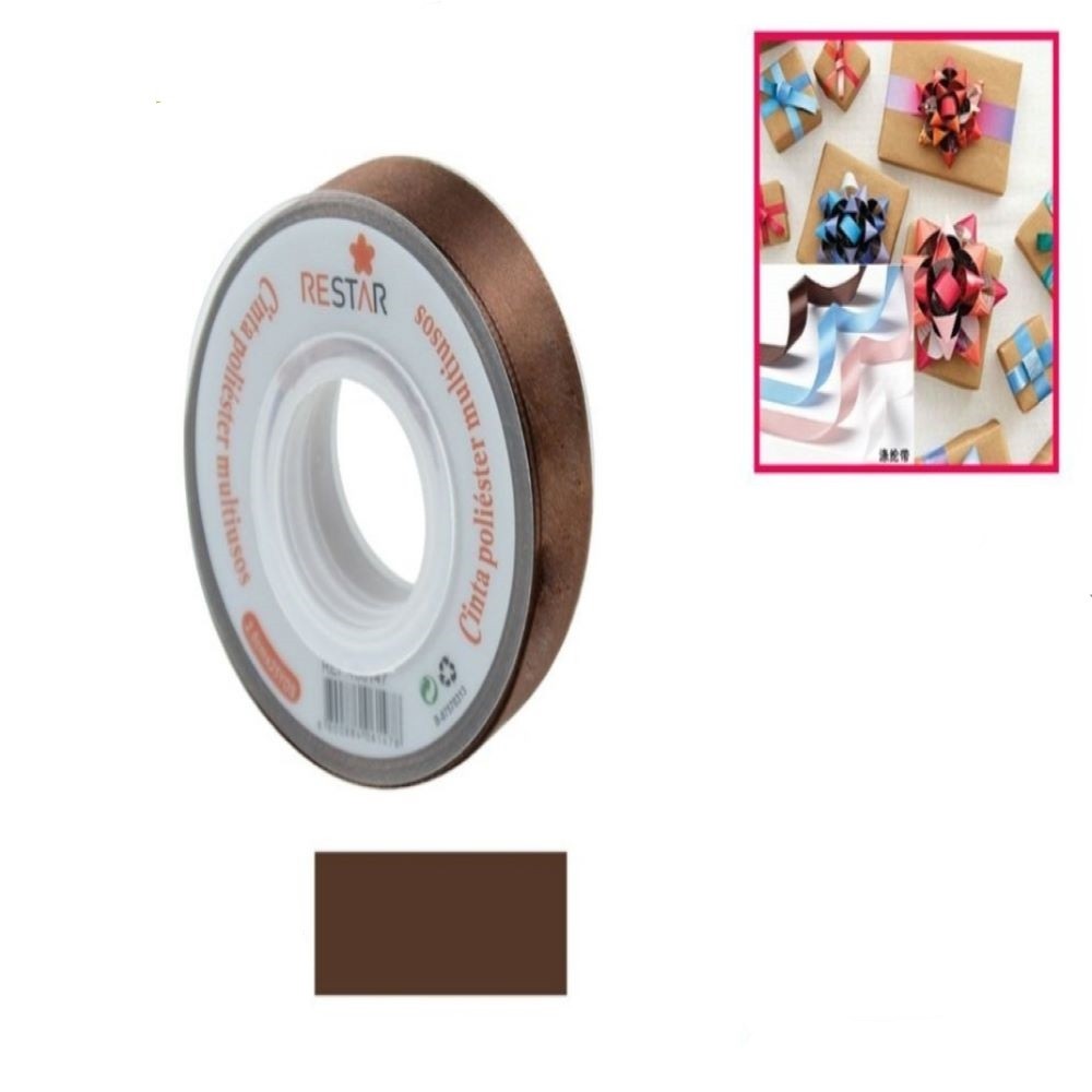 BROWN GIFT RIBBON 2.5 * 25YDS