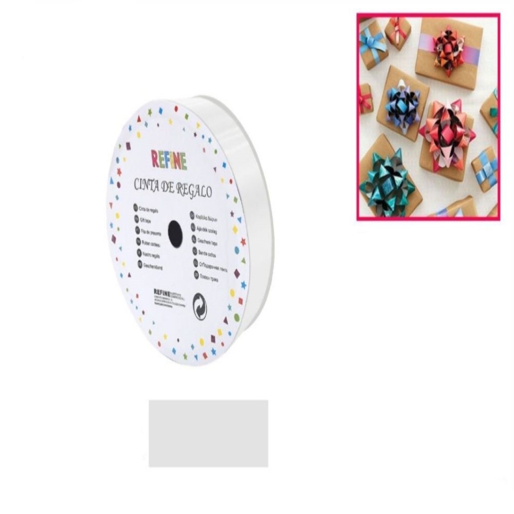 GRAY GIFT RIBBON 1.8 * 25YDS