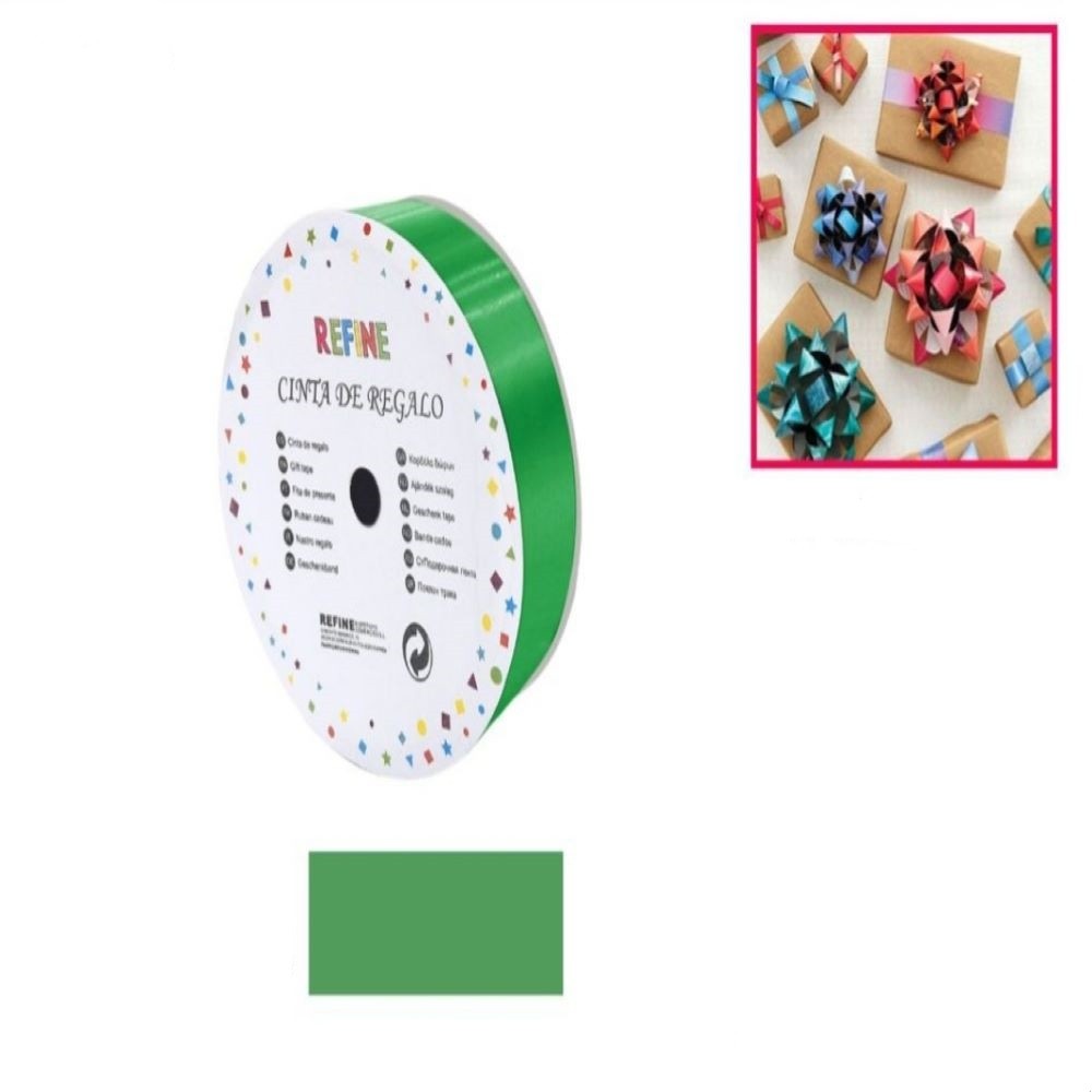 CINTA REGALO VERDE 1.8*25YDS