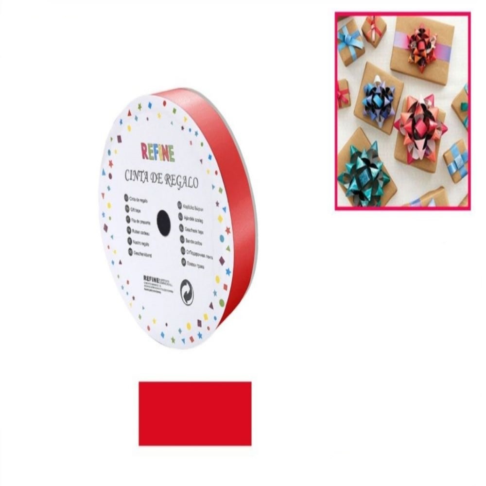 RED GIFT RIBBON 1.8 * 25YDS