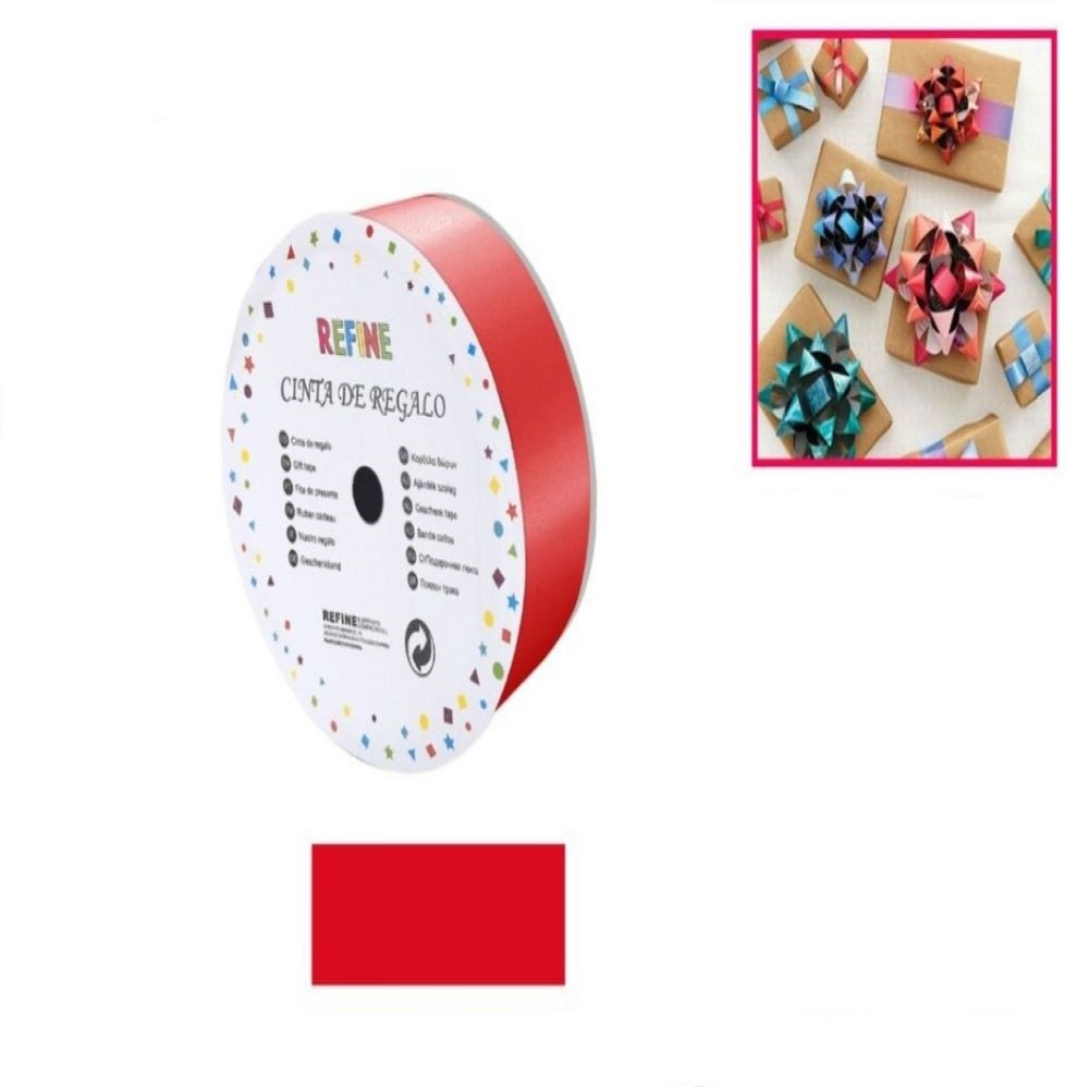 CINTA REGALO ROJO 3.0*15YDS