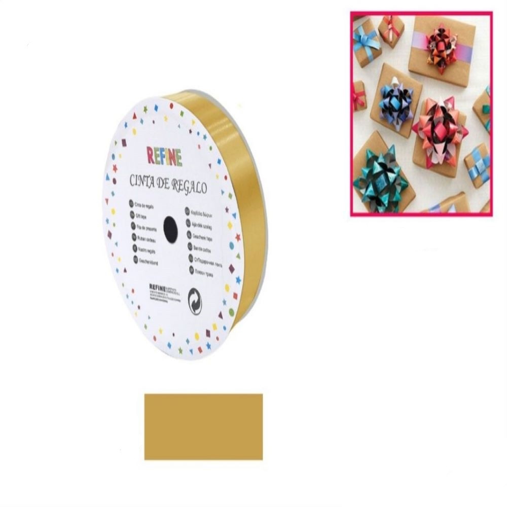 CINTA REGALO DORADA 1.8*25YDS