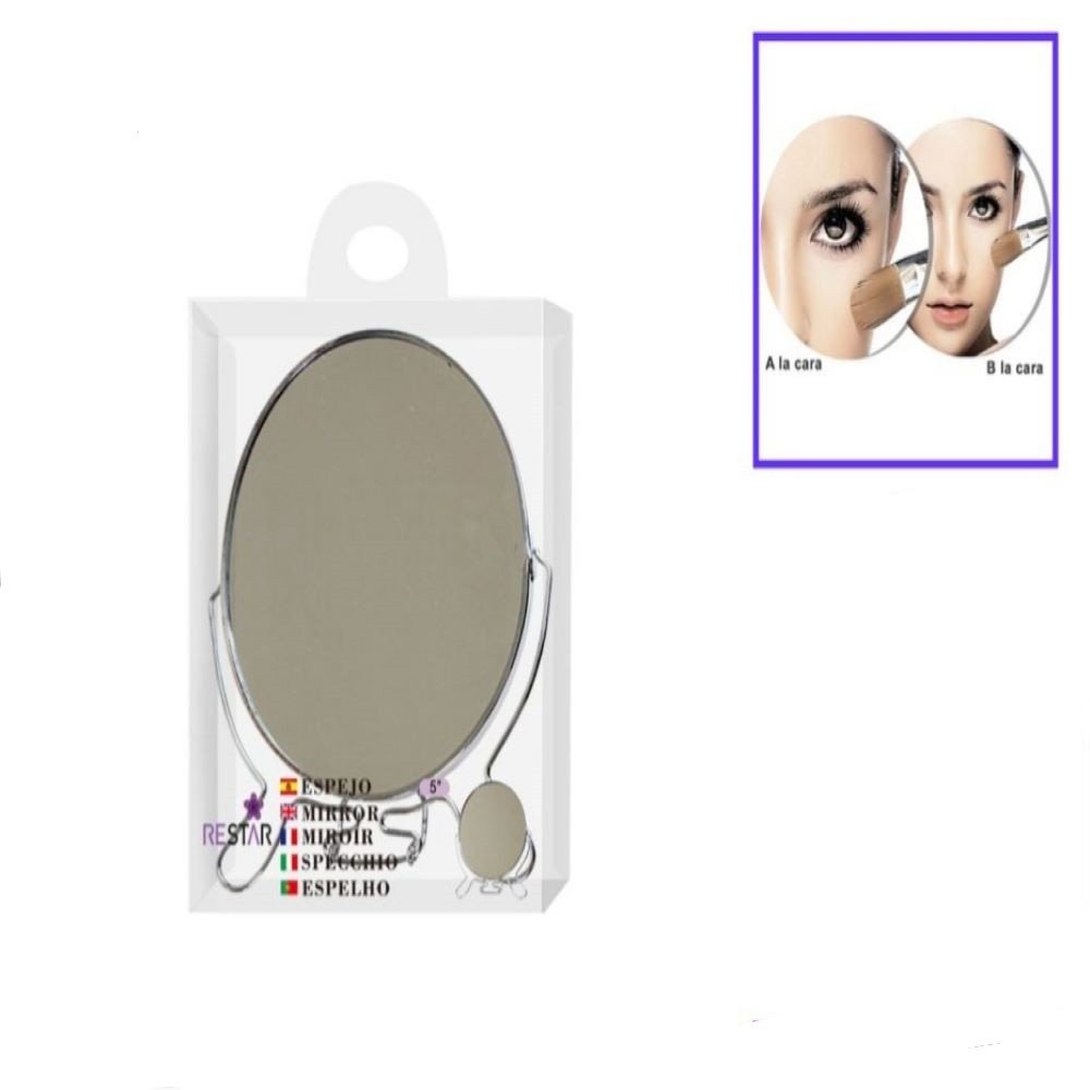 5 "ROUND-SILVER MIRROR