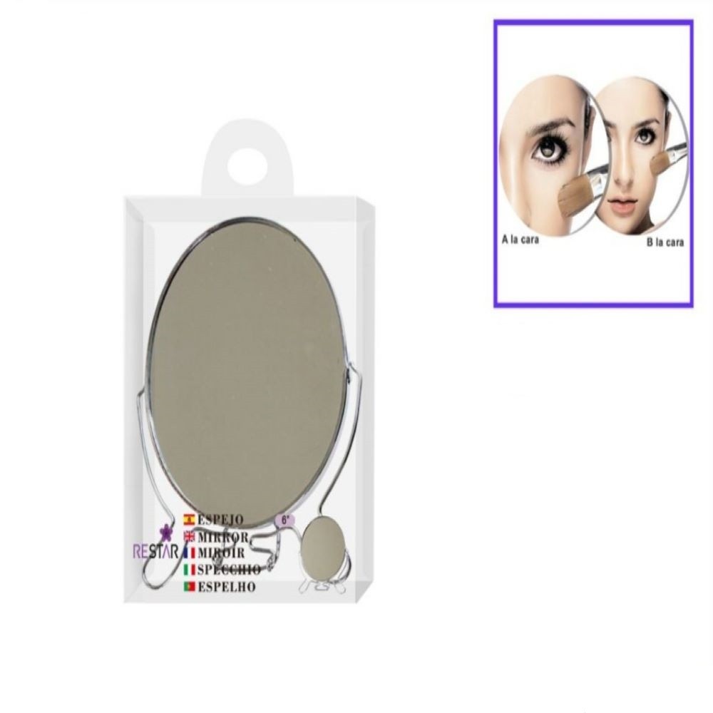 6" ROUND-SILVER MIRROR