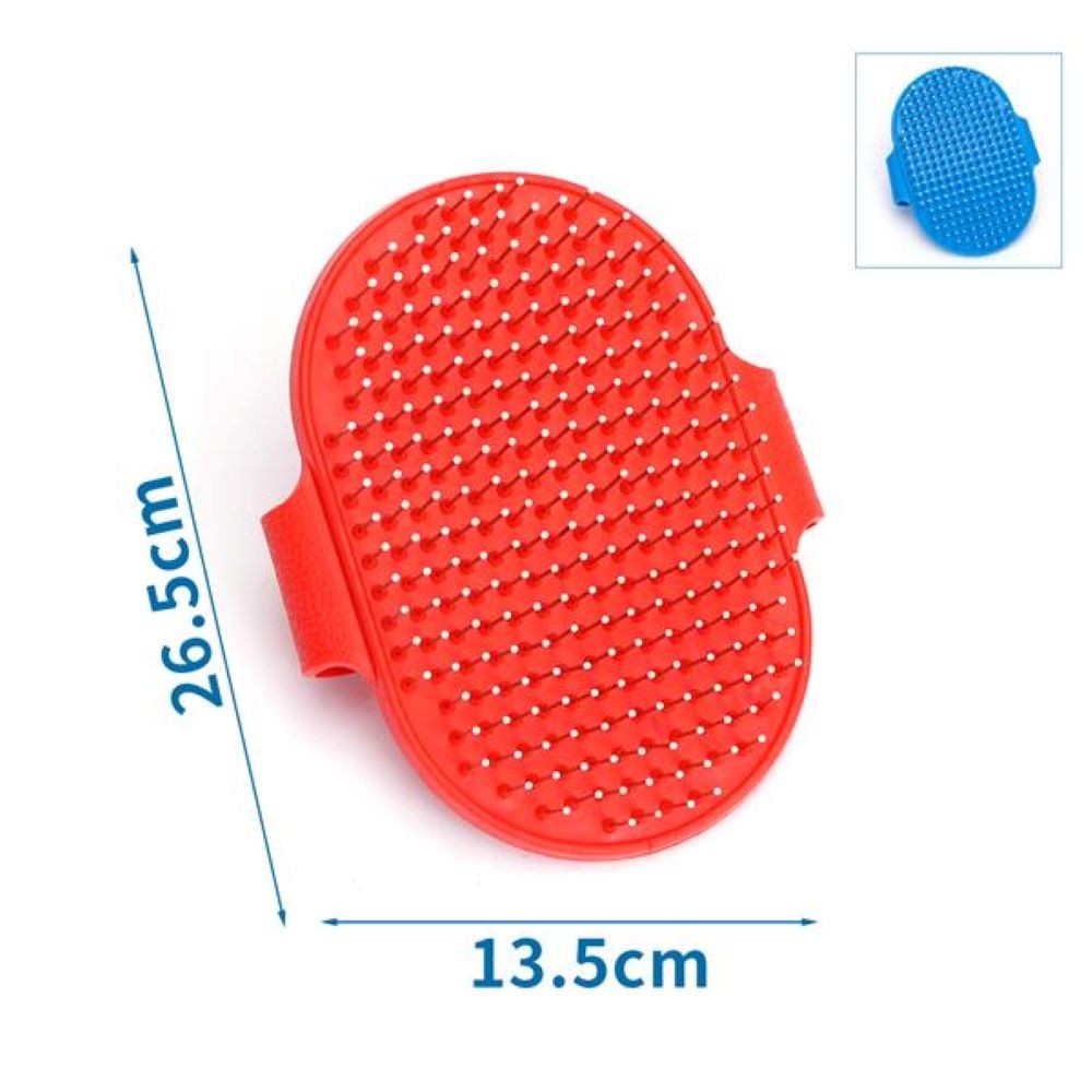 Blue / red bath brush