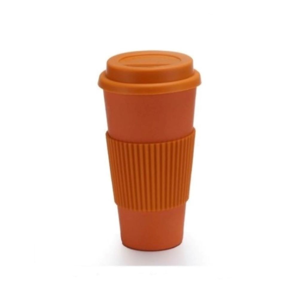ECO VASO-NARANJA 400ML