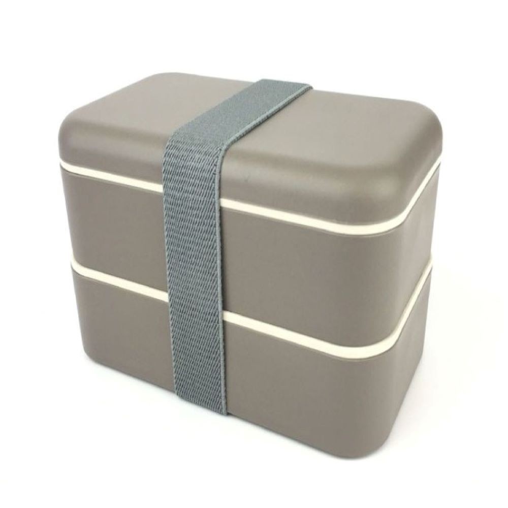 2 LUNCH BOX LUNCH-GRAY