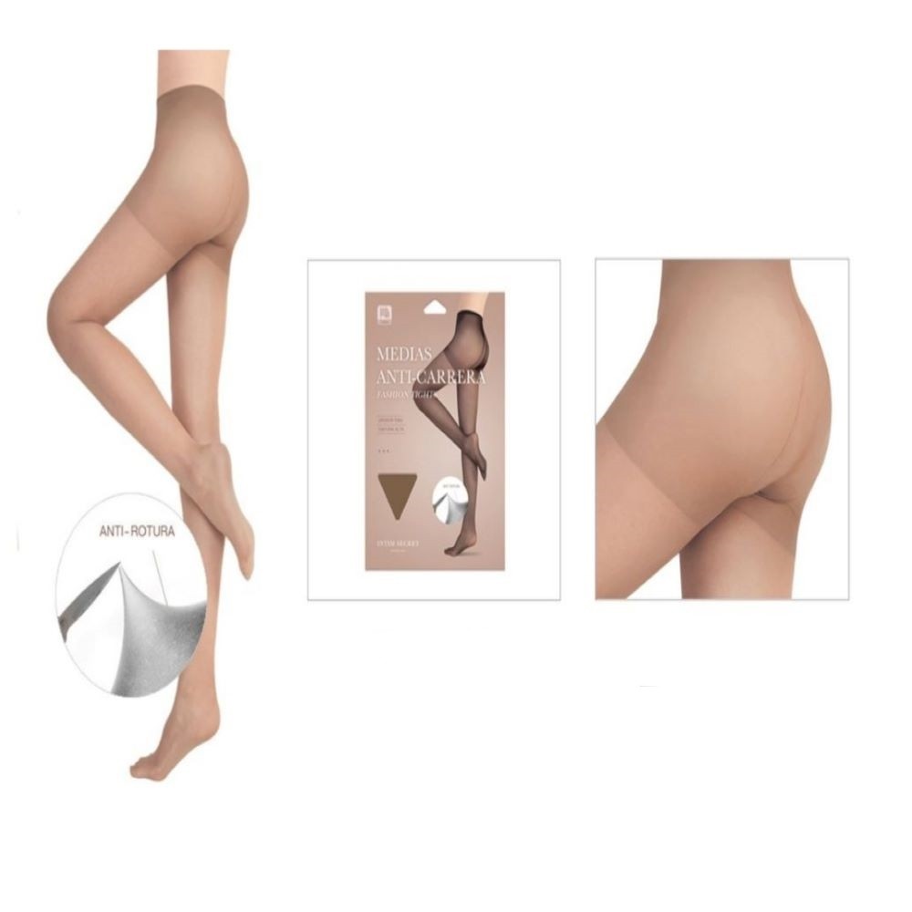 MEDIAS ANTICARRERA-BEIGE