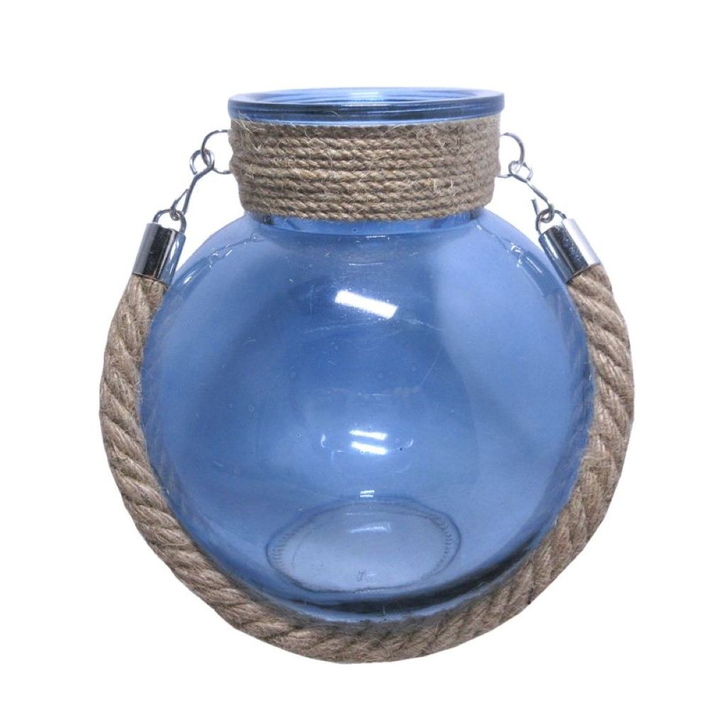JARRÓN-CANDEL BOLA AZUL