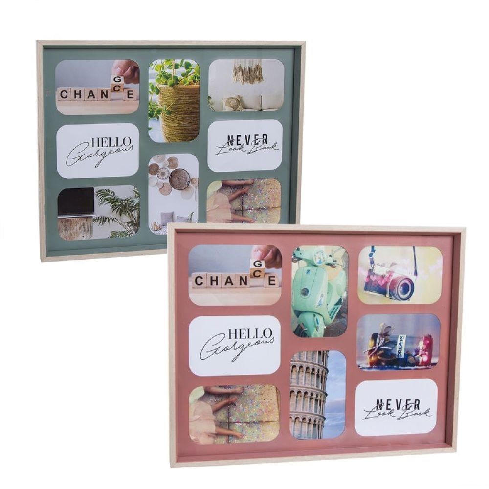 PHOTO FRAME 8F. PINK-WOOD