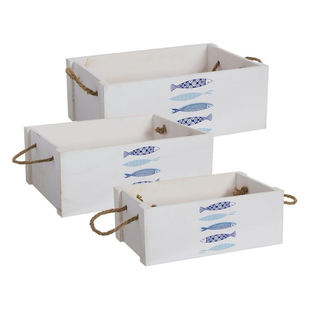 WOOD-FISH BOX 40X28 CM