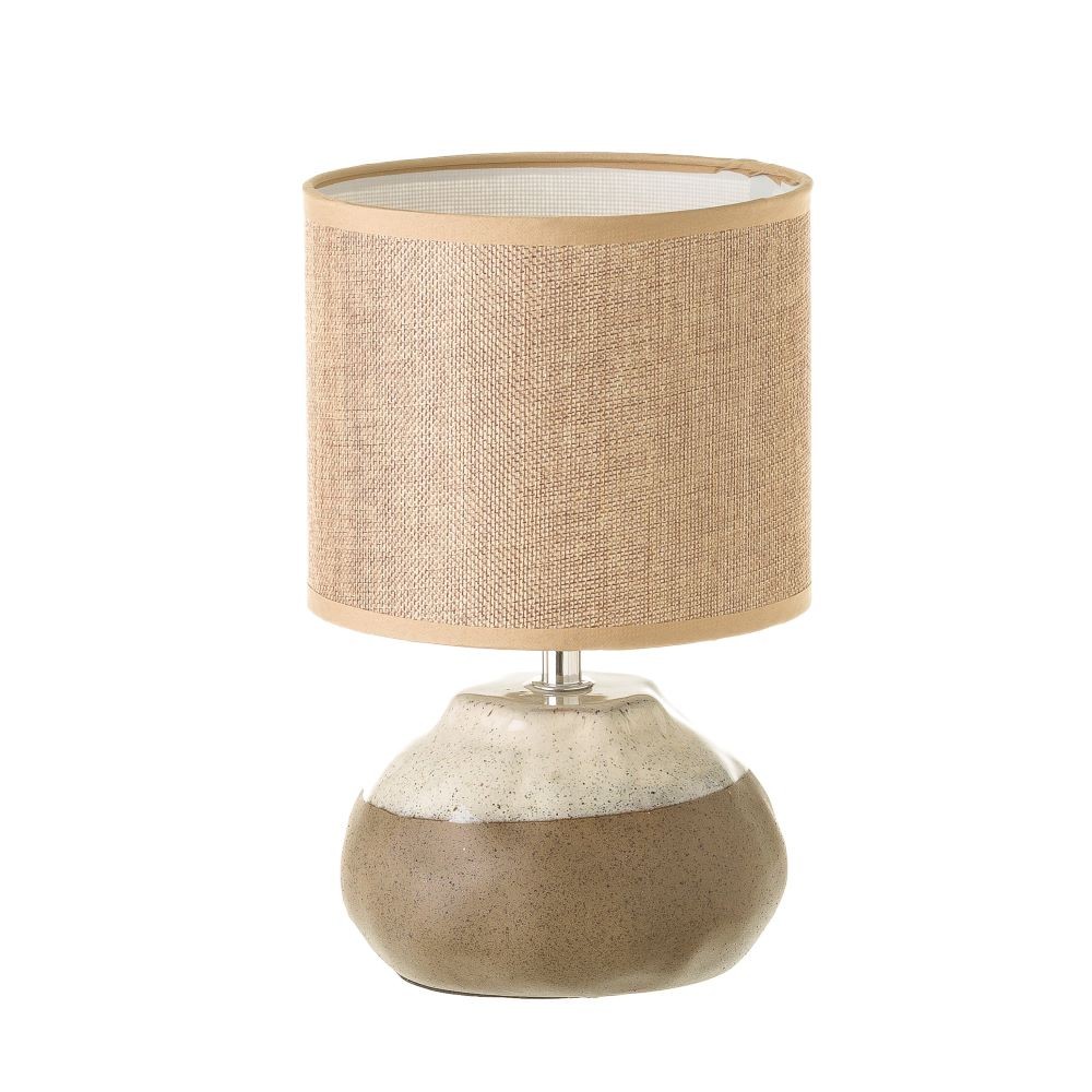 BROWN CERAMIC LAMP 16X16 CM