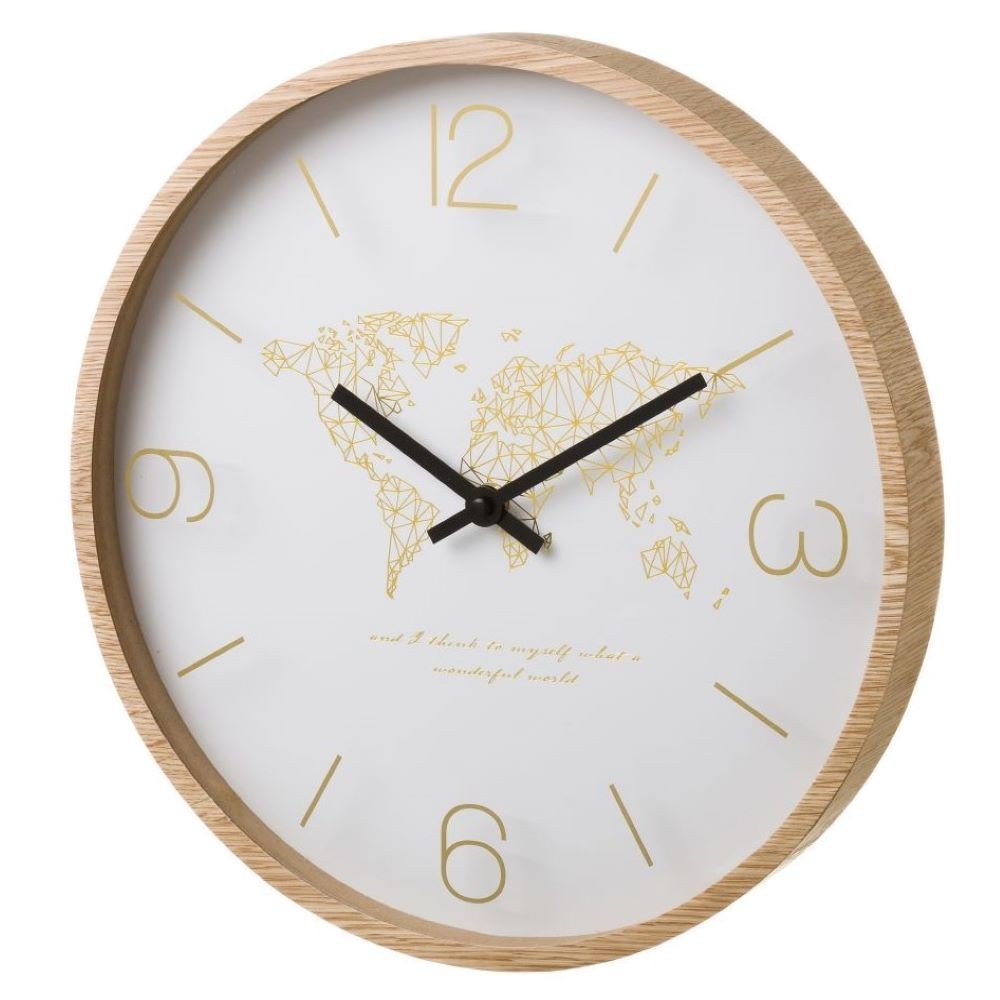 RELOJ DORADO-MAPA MUNDI