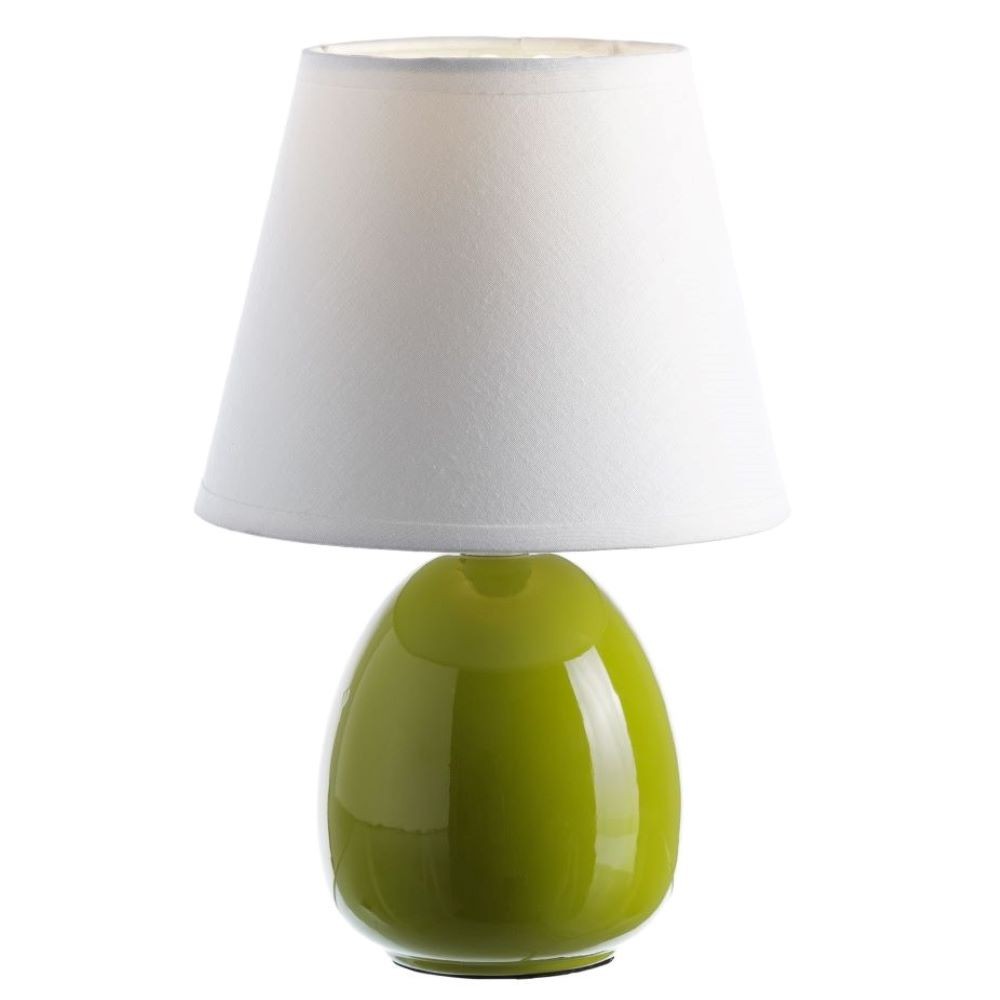 GREEN-CERAMIC LAMP
