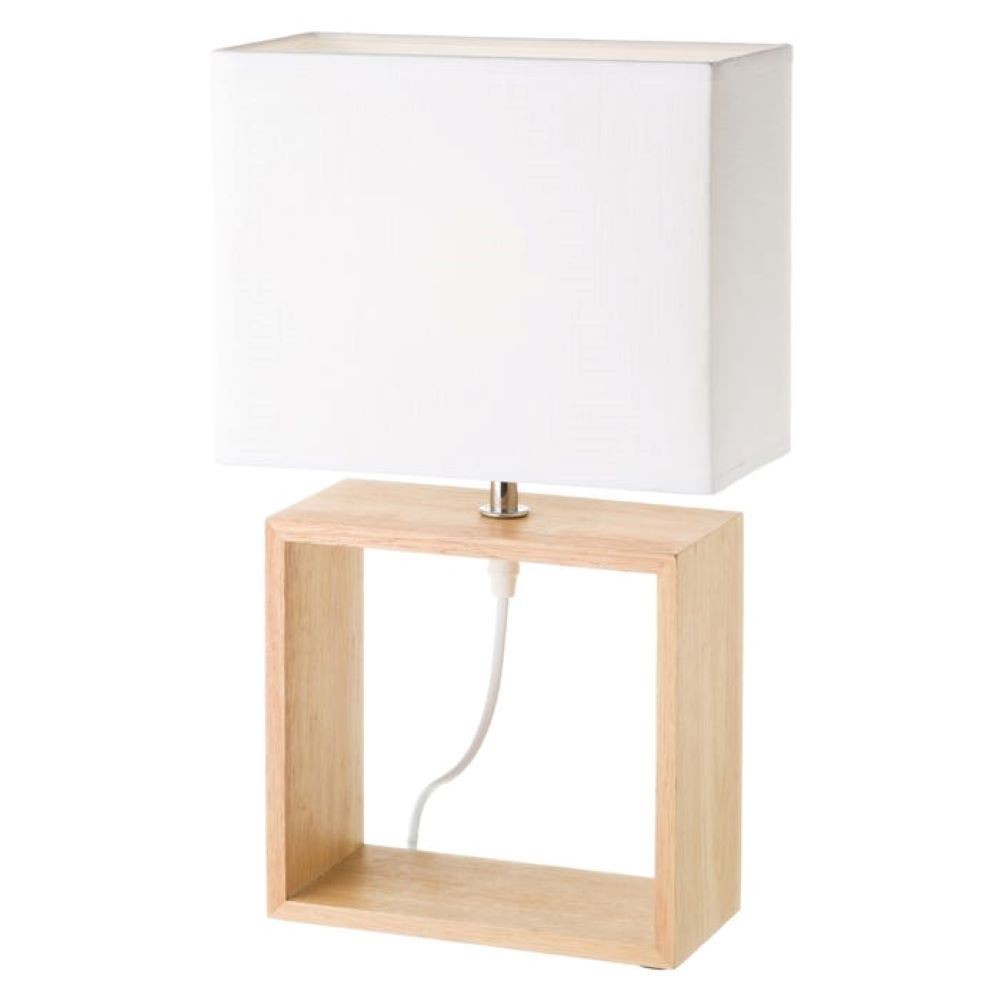 LÁMPARA MADERA NATURAL 24X12