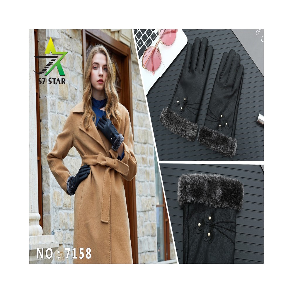 GUANTES DE MUJER CON FLOR...