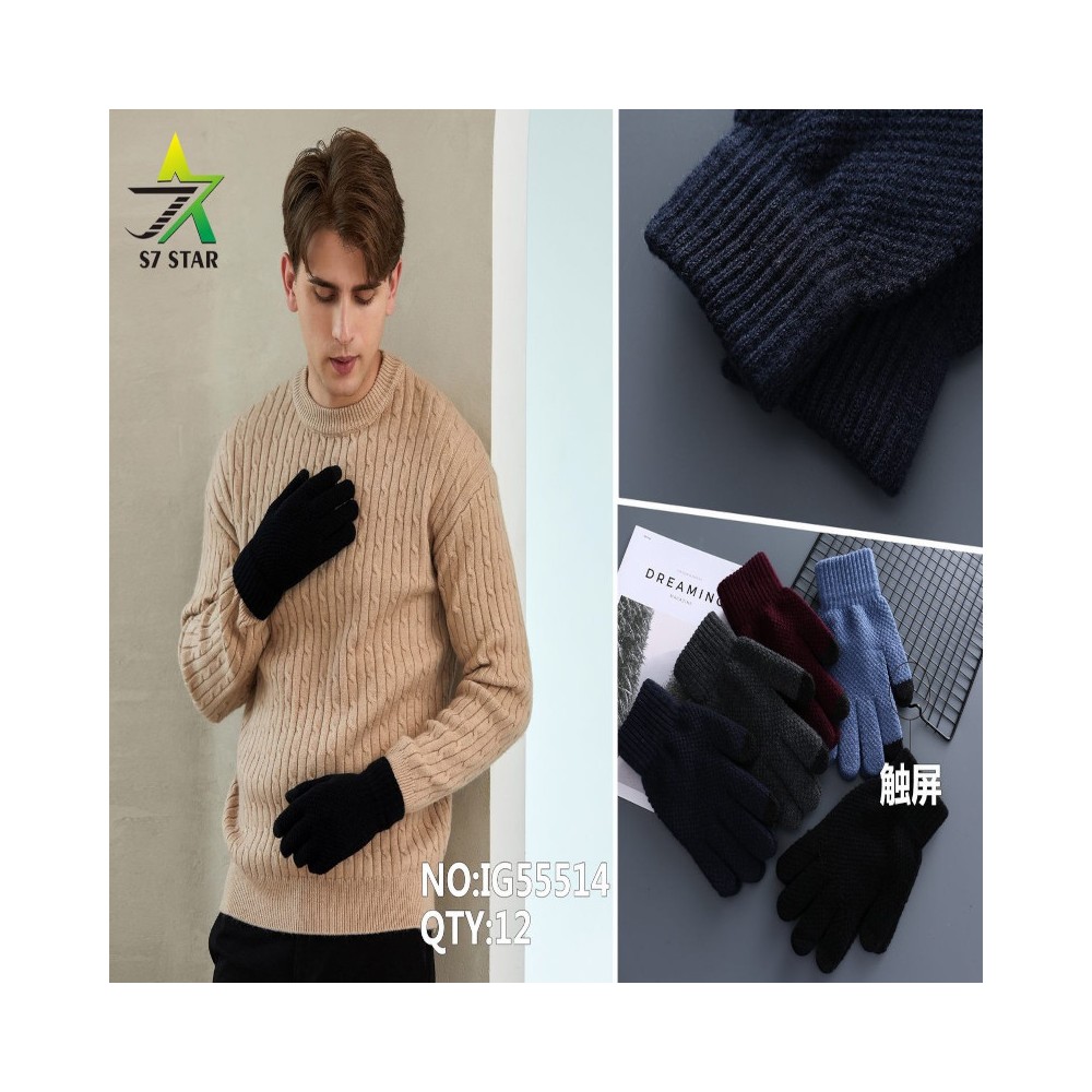 GUANTES DE LANA PARA HOMBRE