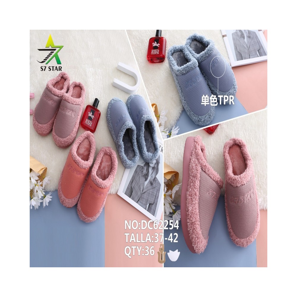 PANTUFLAS DE ALGODÓN CON...