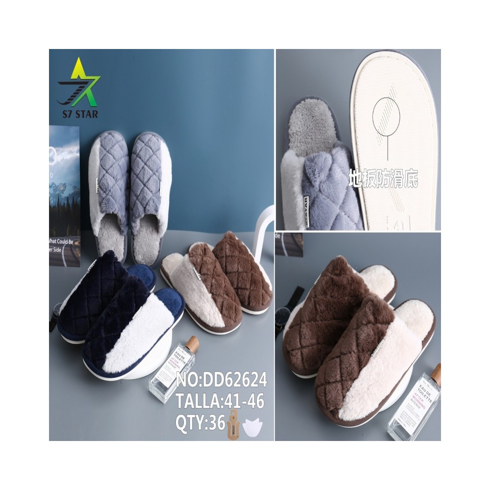 PANTUFLAS DE PELO DE CONEJO