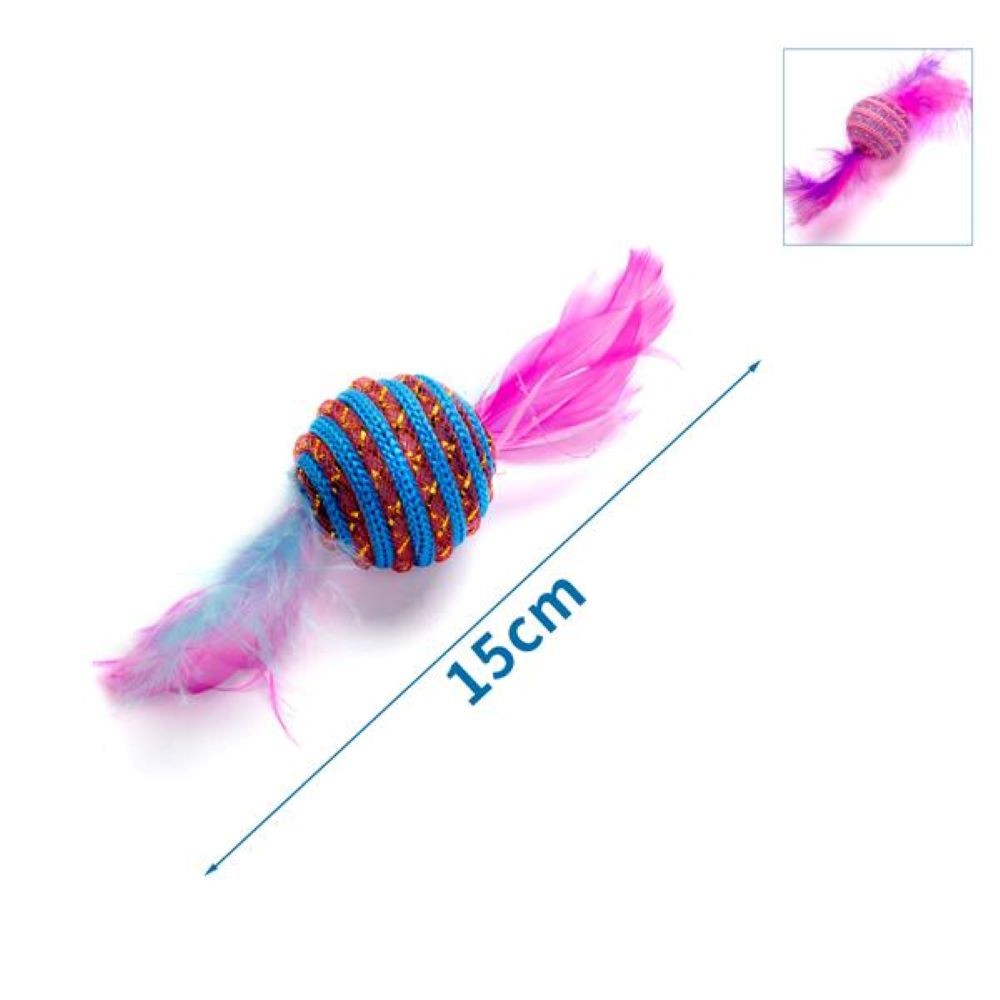 CAT toy W/ feathers