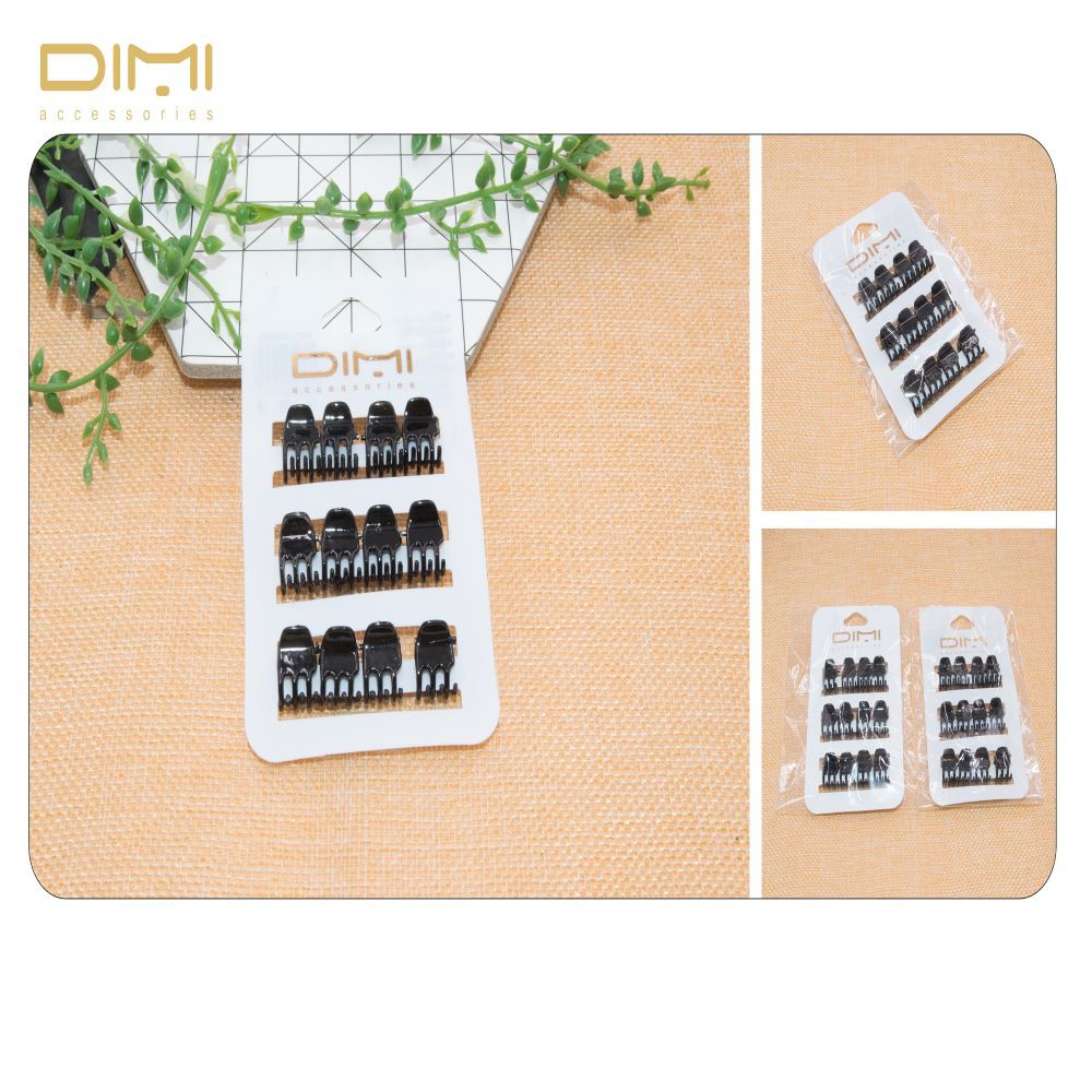 Pack 12 BLACK PEQ tweezers.