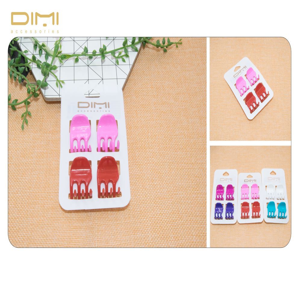 Pack 4 pinzas ROSA/ROJO