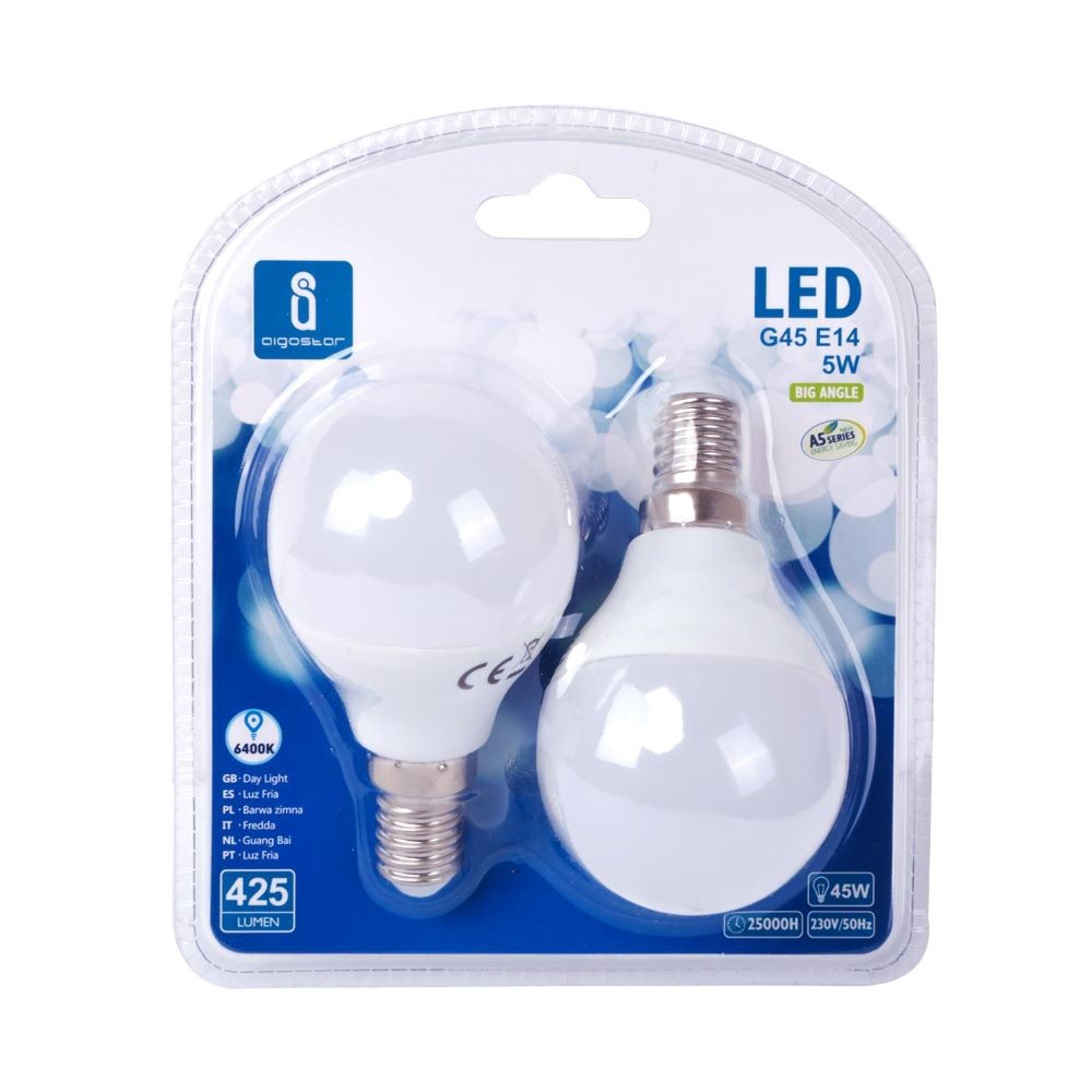LED DOBLE E14 5W 6400K