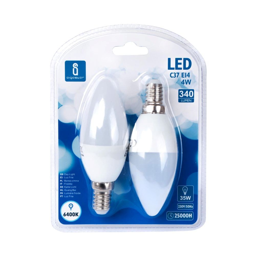 LED E14 4W 6400K/DOBLE